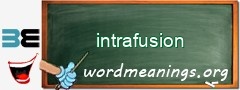 WordMeaning blackboard for intrafusion